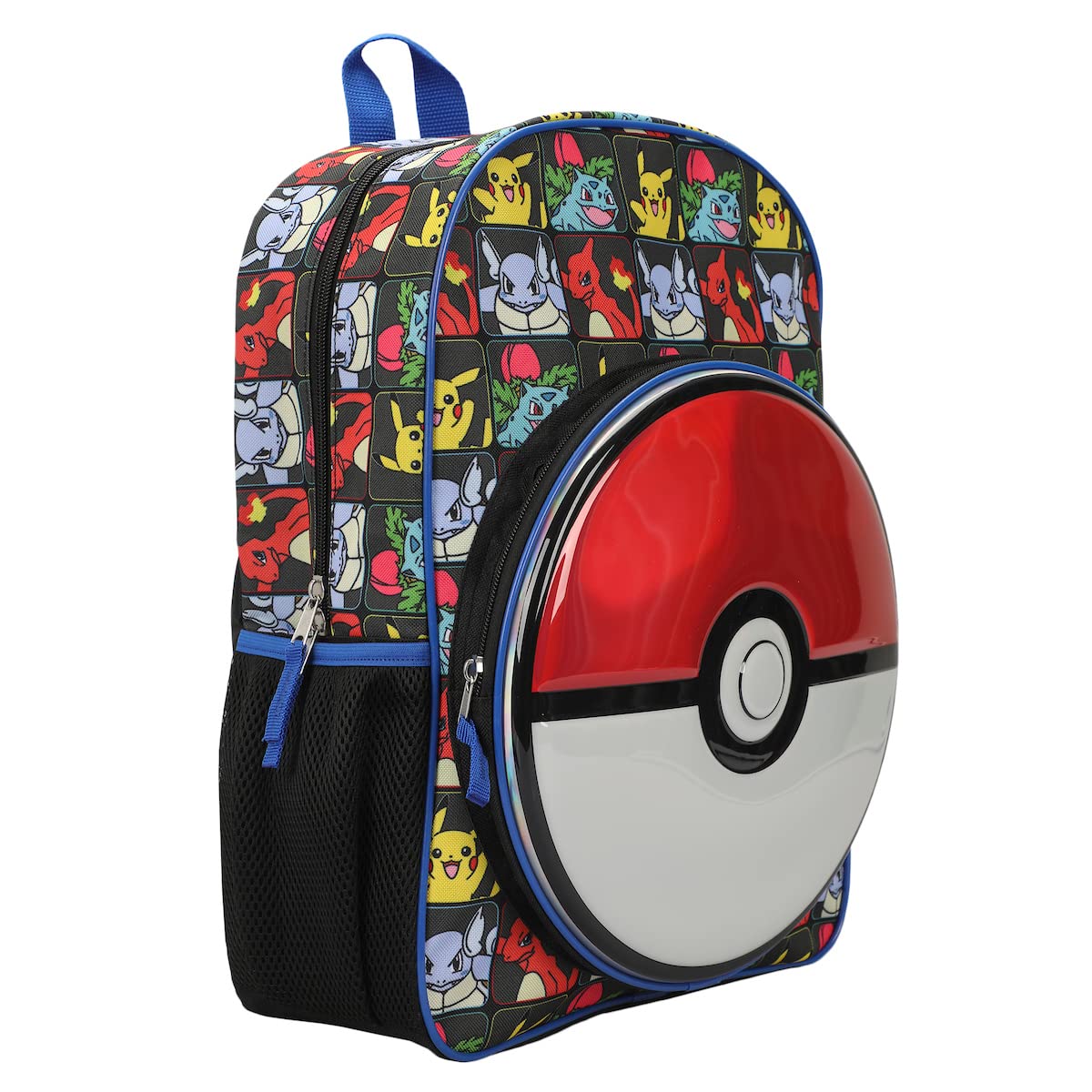Bioworld Pokemon Evolutions With Molded Front Pokeball Panel 16 Youth Boys Backpack