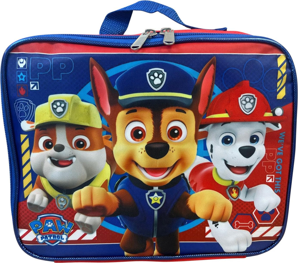 Ruz Paw Patrol Boy's 16 Inch Backpack With Removable Matching Lunch Box Set